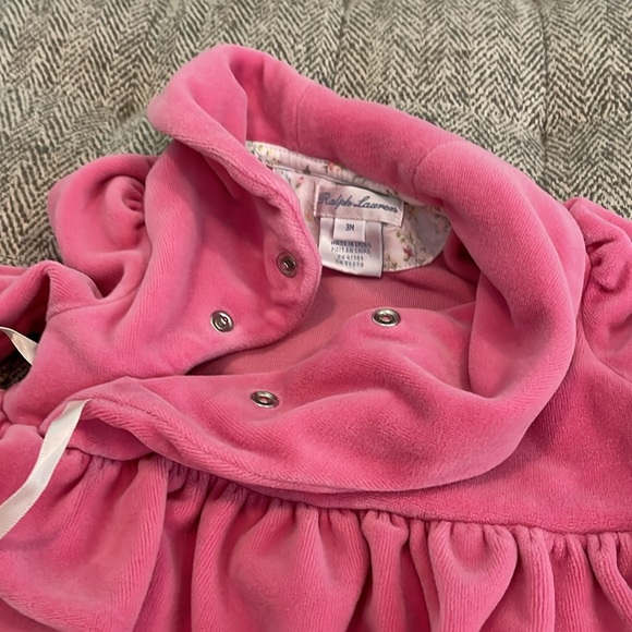 Ralph Lauren velour dress size 3 mths - Picture 4 of 4